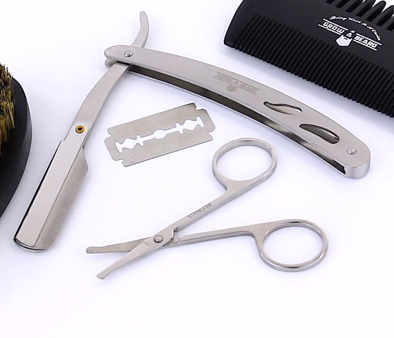 Complete Beard Straightener Grooming Kit for Men, With All You NEED, Great Gift Idea for Men
