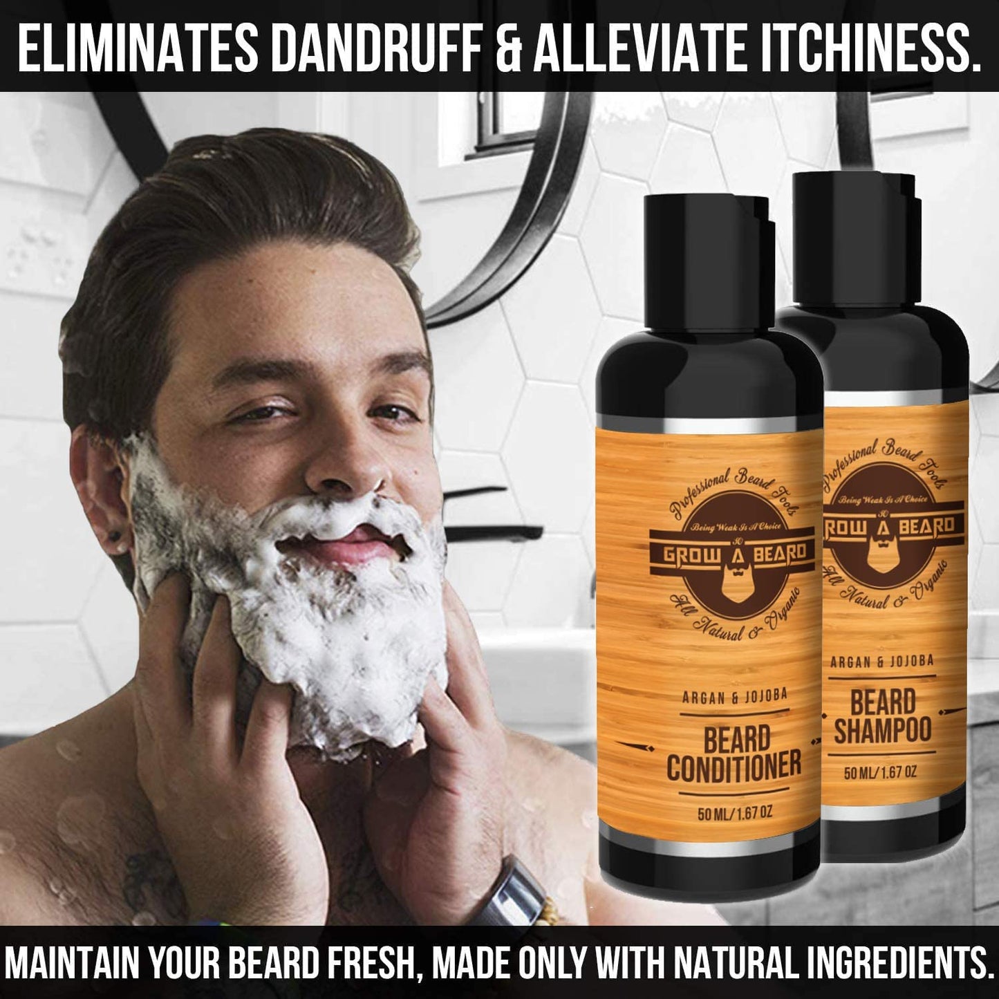 Complete Beard Straightener Grooming Kit for Men, With All You NEED, Great Gift Idea for Men