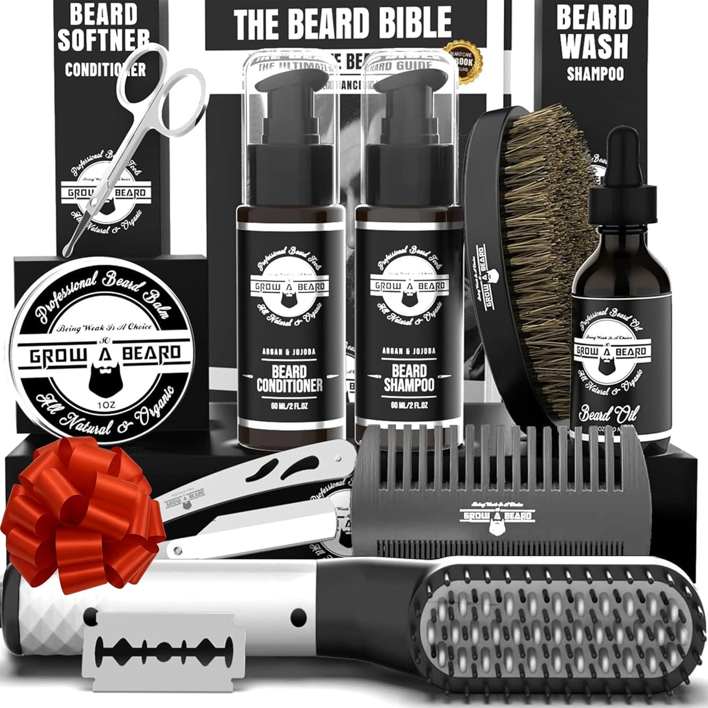Complete Beard Straightener Grooming Kit for Men, With All You NEED, Great Gift Idea for Men