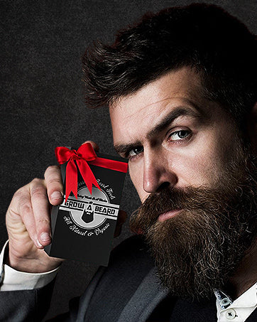 Beard Grooming Kit, With Beard Brush, Comb, Scissors, & Travel Bag, Great Fathers Day Gift