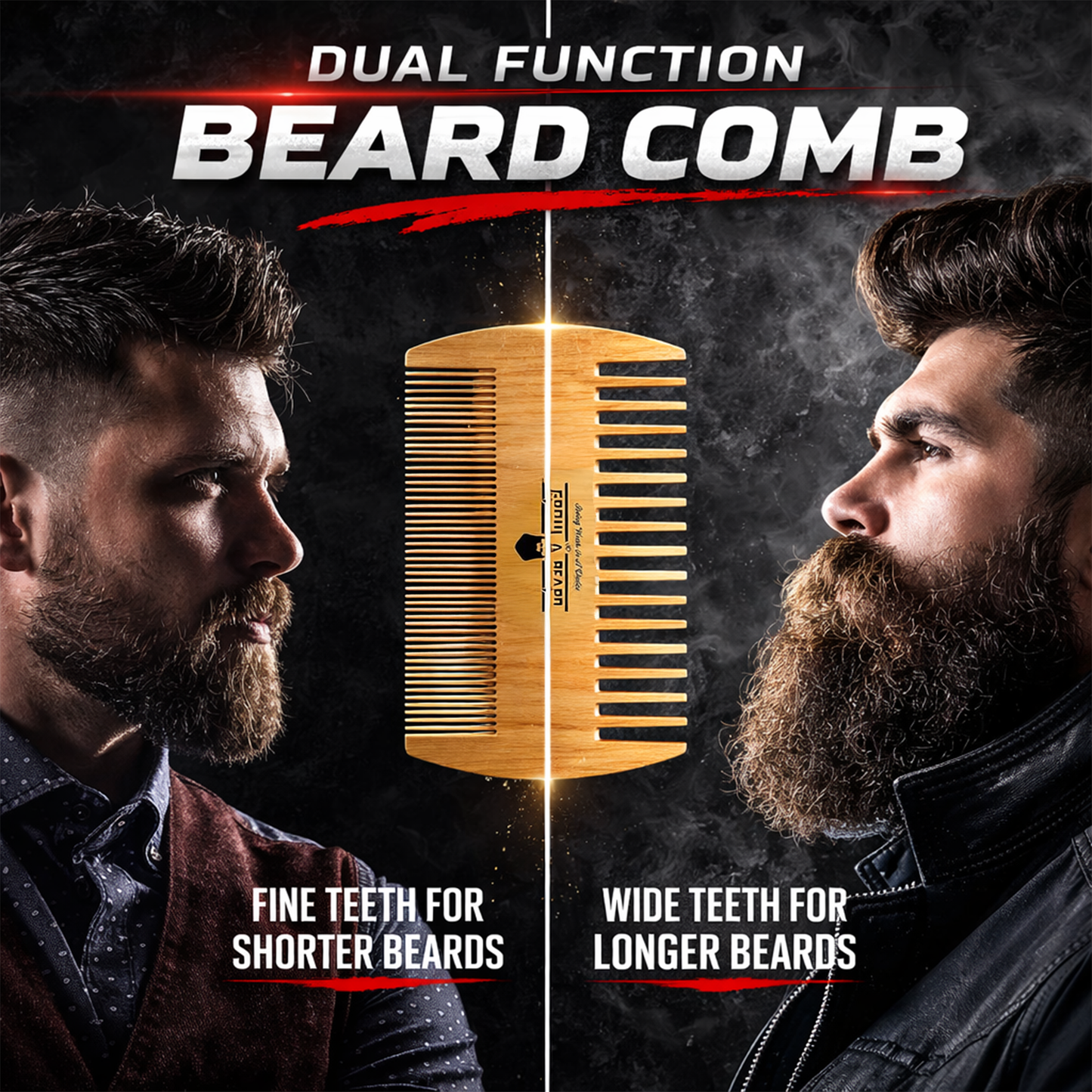 GrowABeard™ Premium Grooming Kit - 100% Boar Brush, Comb, Oil & Balm