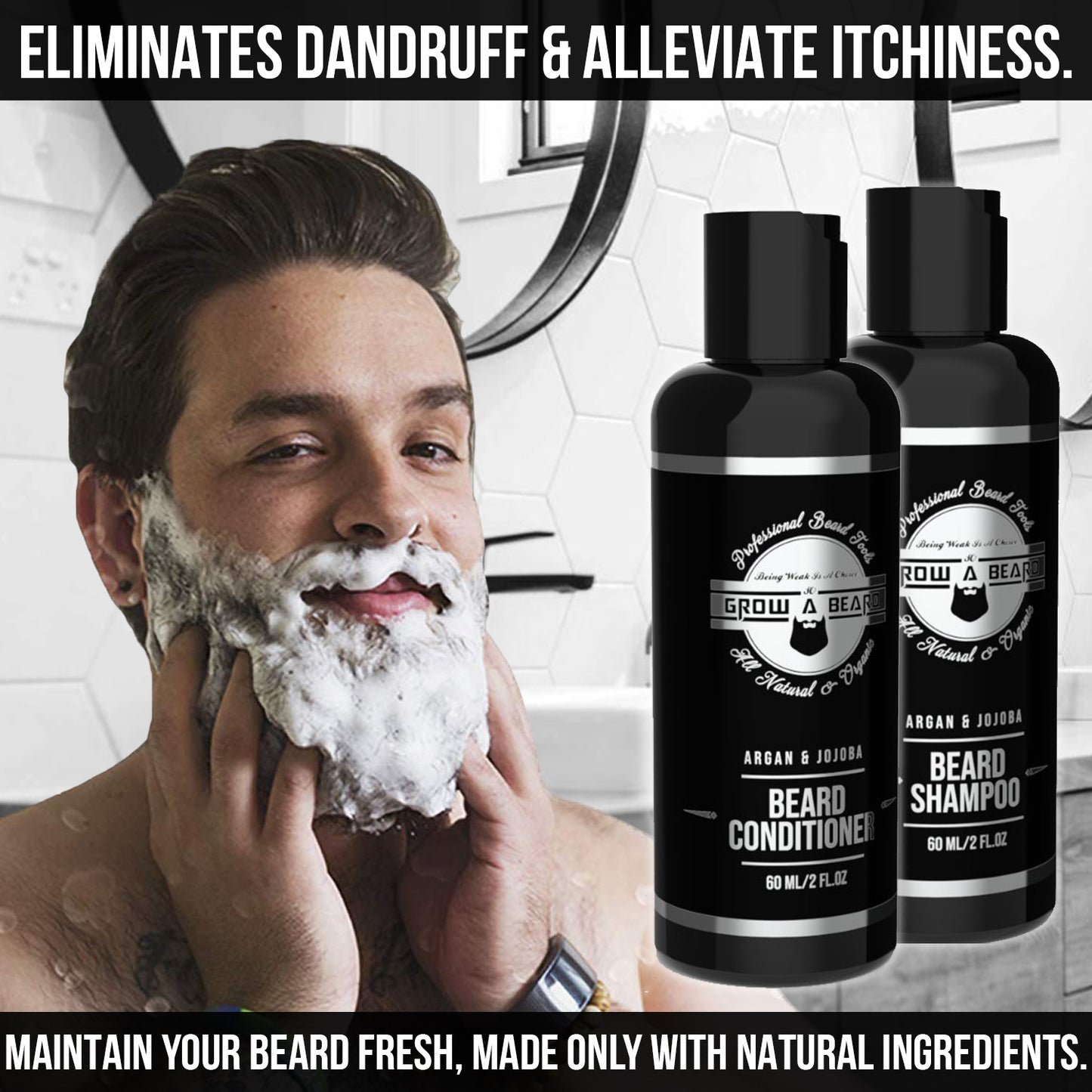 Complete Beard Straightener Grooming Kit for Men, With All You NEED, Great Gift Idea for Men